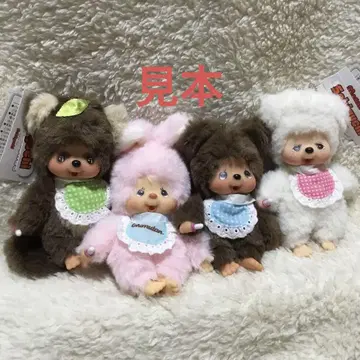 몬치치 친구 키체인 참, 곰, 참, 타누타누 4개 세트