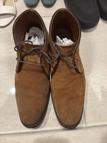 madras 브라운 스웨이드 부츠