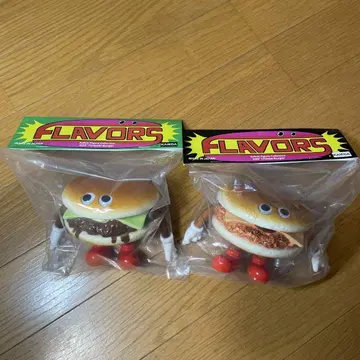 플레이버 소프트 비닐 KAIEDA 치즈 버거 데리야키 버거 소프트 비닐