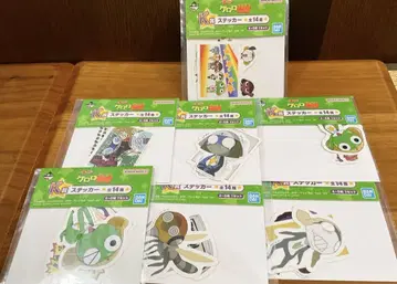 개구리 중사 케로로 제일복권 K상 스티커 7종 세트