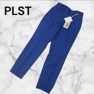 플라스테 스틱 팬츠 린넨 블렌드 XS 블루 파랑