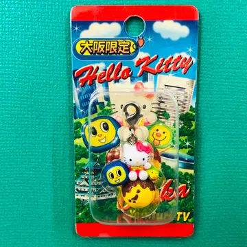 2006년 제작 헬로키티 오사카 한정판 요미우리 TV 지퍼 마스코트