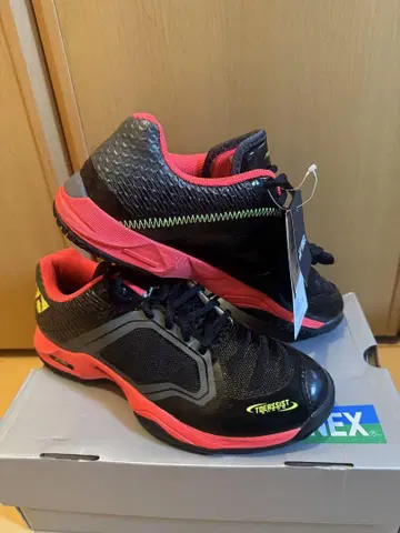 YONEX 테니스화 SHTADGC 24.5cm 블랙 코랄 레드