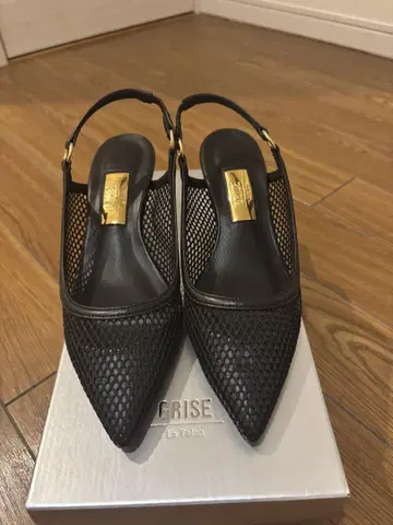 GRISE 5cm 포인트 메쉬 슬링백