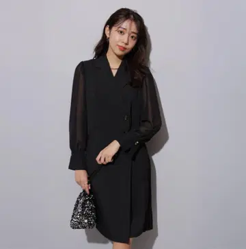 JUSGLITTY 테일러링 미니 원피스
