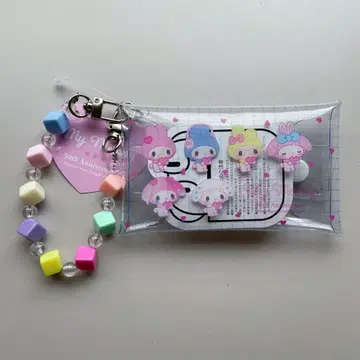 마이멜로디 50주년 키데이랜드 비즈 체인 포함 클리어 멀티 케이스 S