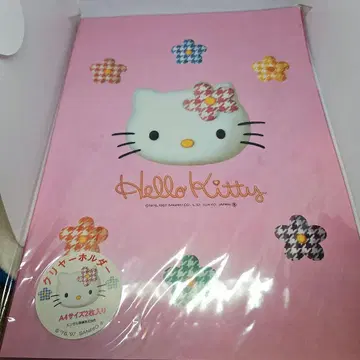 헬로키티 A4 클리어 홀더 2장 세트 1997년 제작