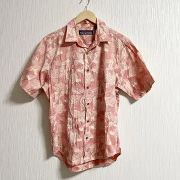 reyn spooner 올 패턴 물고기 오픈 카라 셔츠 반팔 L