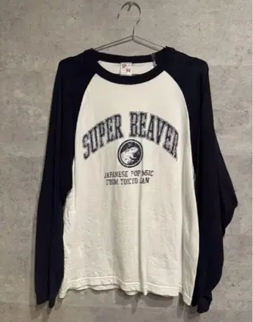 SUPERBEAVER 래글런 티셔츠/롱 T/M 사이즈