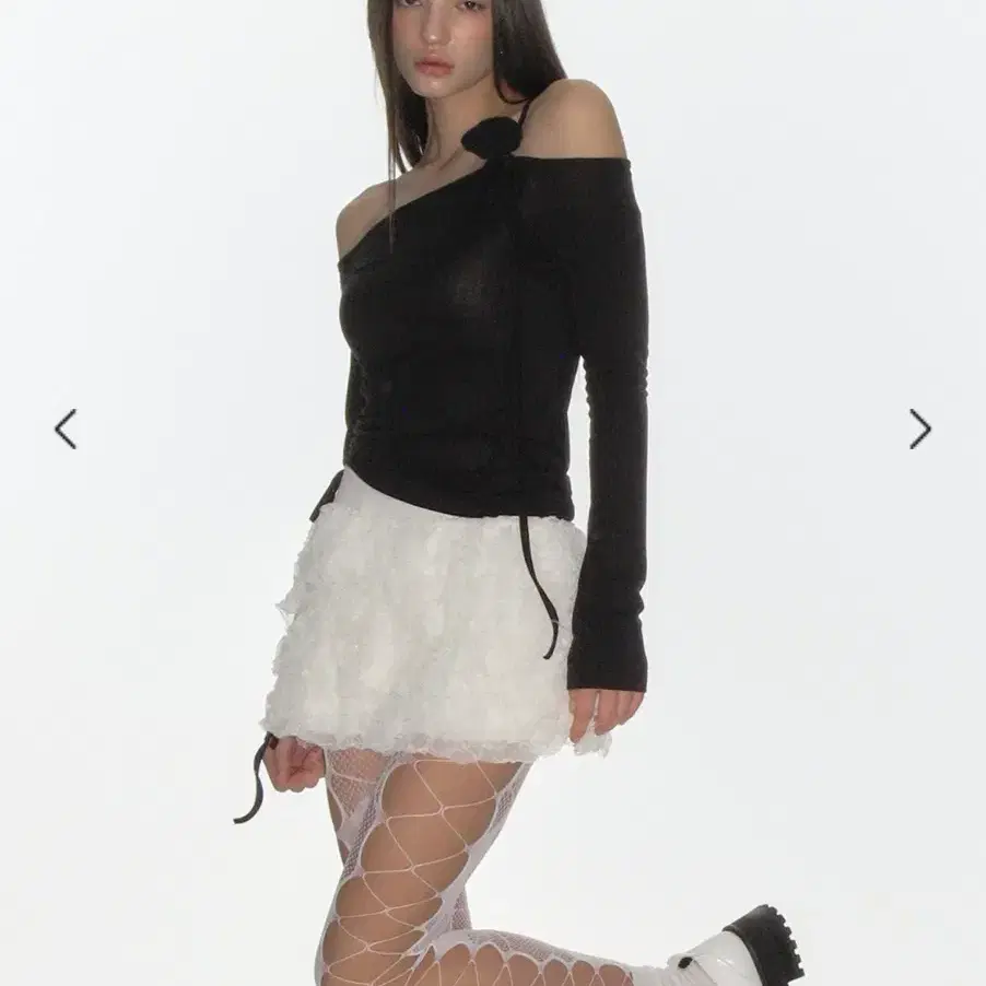 Rose Frantz☆Satin CanCan Mini Skirt ☆Rose Frantz☆ Satin CanCan Mini Skirt [White]