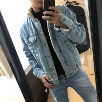 ZARAMAN 보아 데님 드롭 숄더 데님 자켓 M