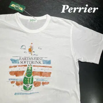 80s Perrier 티셔츠 싱글 스티치 데드스탁 페리에 기업