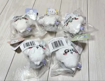 치이카와 (먼작귀) 칭찬해라 모몽가 가득 복권 E상 5종 마스코트 세트