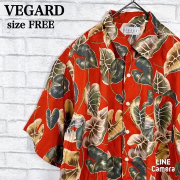 빈티지 VEGARD 알로하 셔츠 하와이 보타니컬 남성용 리조트