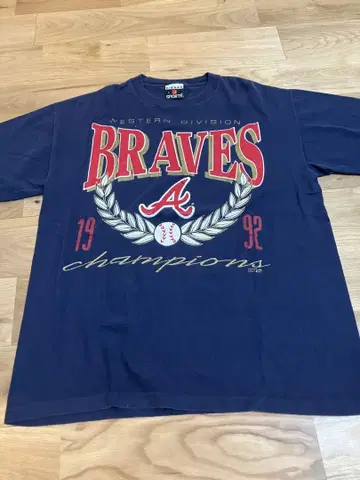 90s 싱글 스티치 BRAVES 1992 챔피언스 티셔츠
