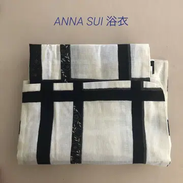 ANNA SUI 유카타 모노톤 격자 무늬