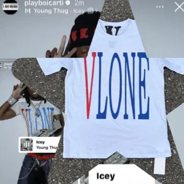 VLONE OPIUM CARTI 거의 DEADSTOCK TEE Y2K