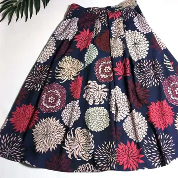 폴스미스 꽃무늬 스커트 일본풍 패턴 PAUL SMITH