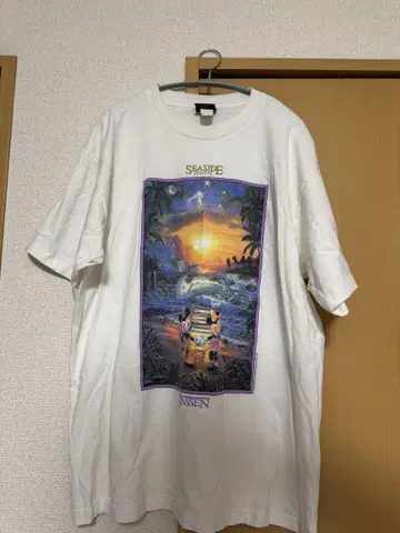디즈니 씨사이드 로맨스 티셔츠 라센 90S