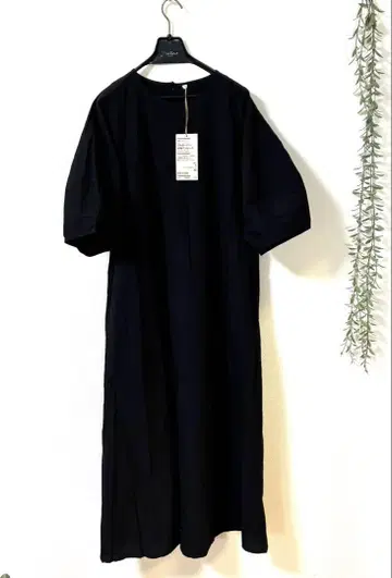 새상품 MUJI 무인양품 여성 냉감 브로드 풀오버 반팔 원피스 M