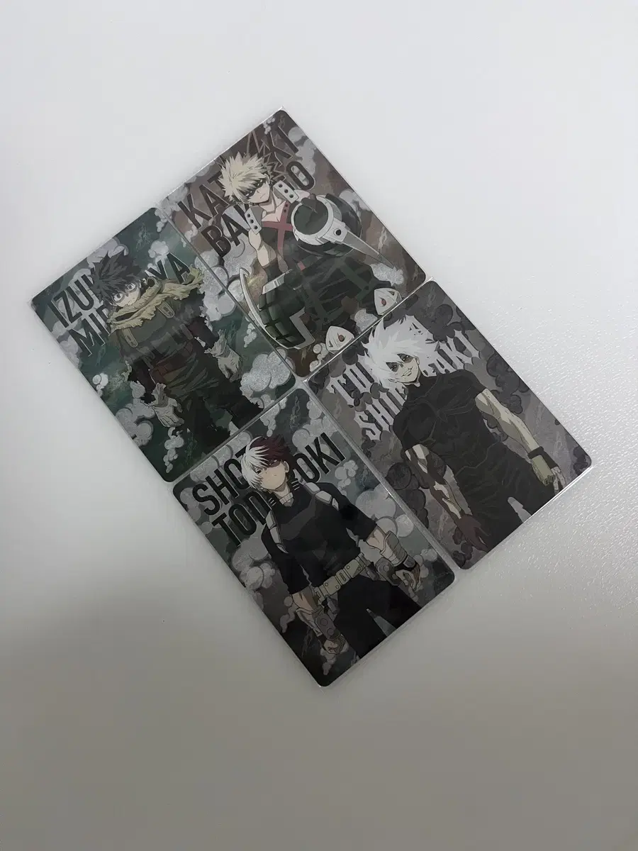Item X) My Hero Academia Metal Card Series 5, Midoriya, Bakugo Katsuki, Todoroki Shoto, Tomuya
