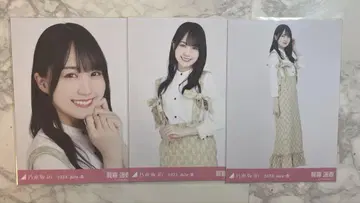 노기자카46 카키 하야카 브로마이드 리본 모티브