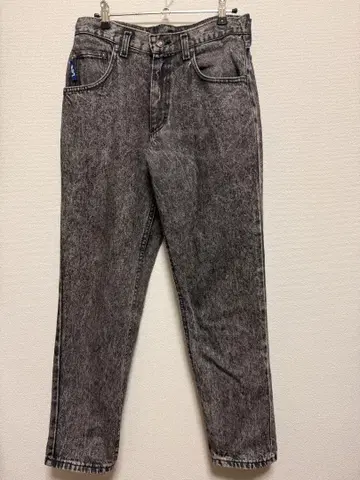 80s Lee USA제 케미컬 워시 블랙 데님