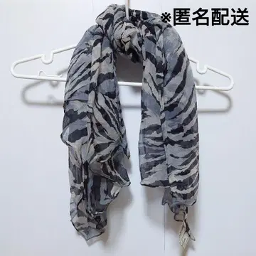 레리안 제브라 패턴 대형 스카프 실크 100%