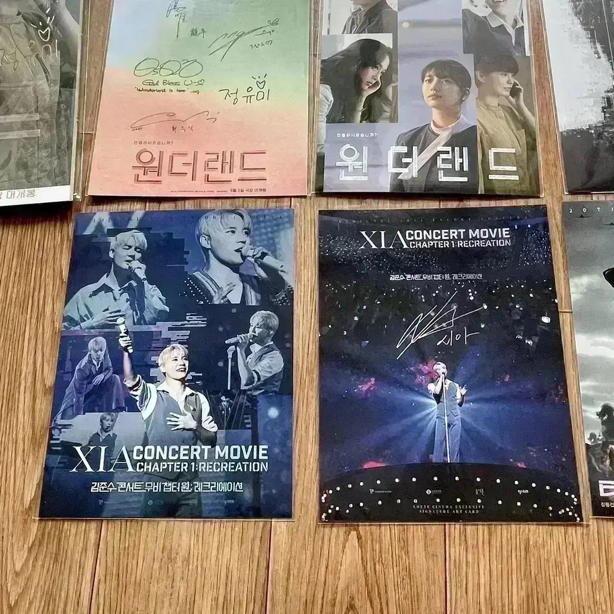 XIA Kim Junsu Art Card Kim Beomsoo Bolbbalgan4 Kim Junsu Concert Movie Chapter One Signed Goods