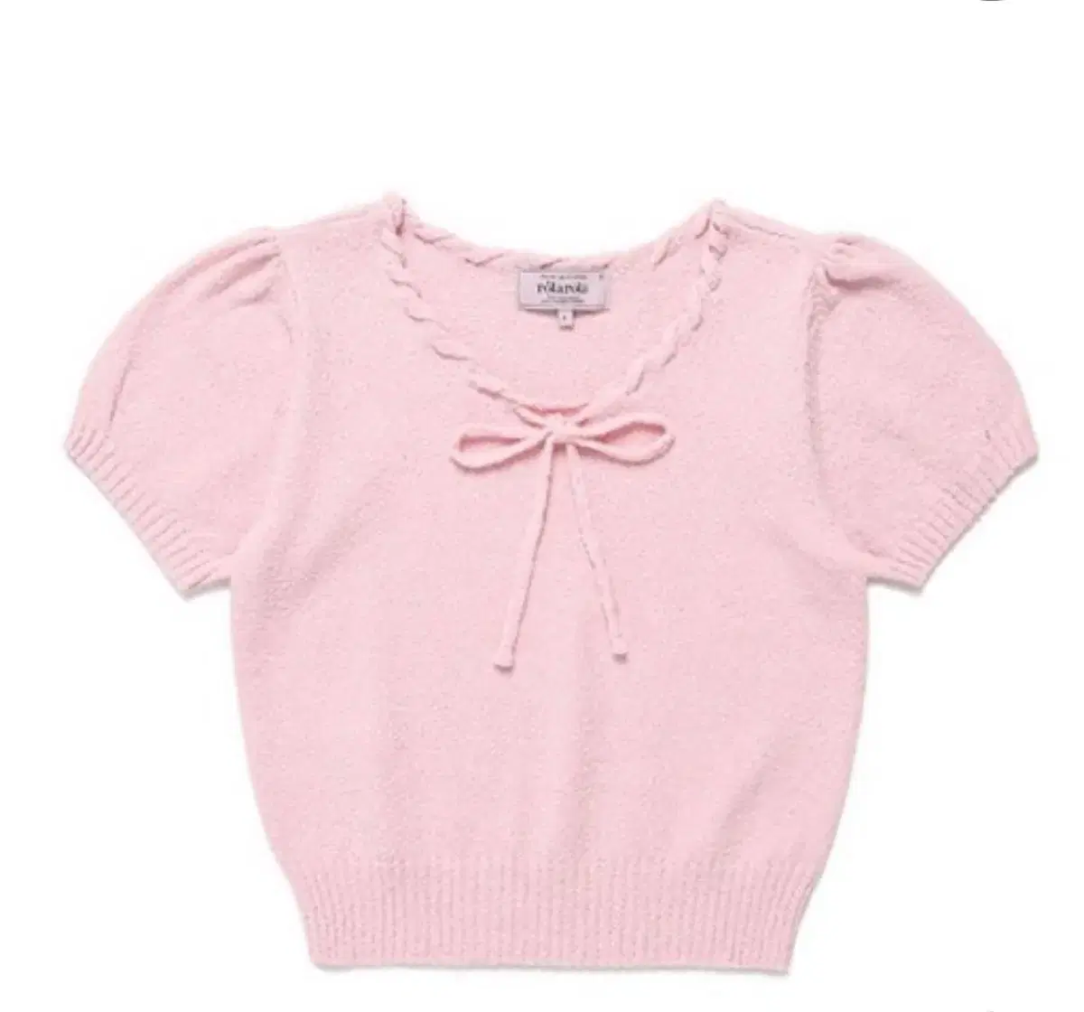 [Worn for 2 Hours/Original Price 65,000 KRW] Rolarola Pink vahn Sleeve Knit