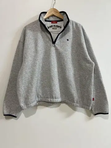 폴로 비씨에스 Polo BCS 하프 지퍼 로고 자수 풀오버