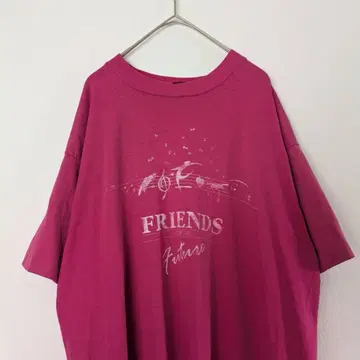 90년대 USA제 FRIENDS 티셔츠 싱글 스티치 핑크 XL