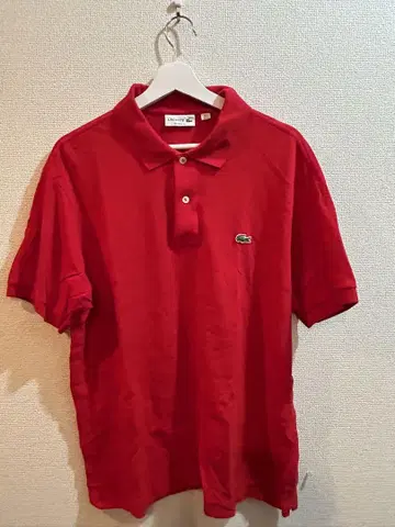 라코스테 클래식 핏 레드 피케 셔츠 US XL