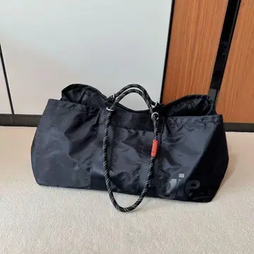 topologie 블랙 나일론 에코백