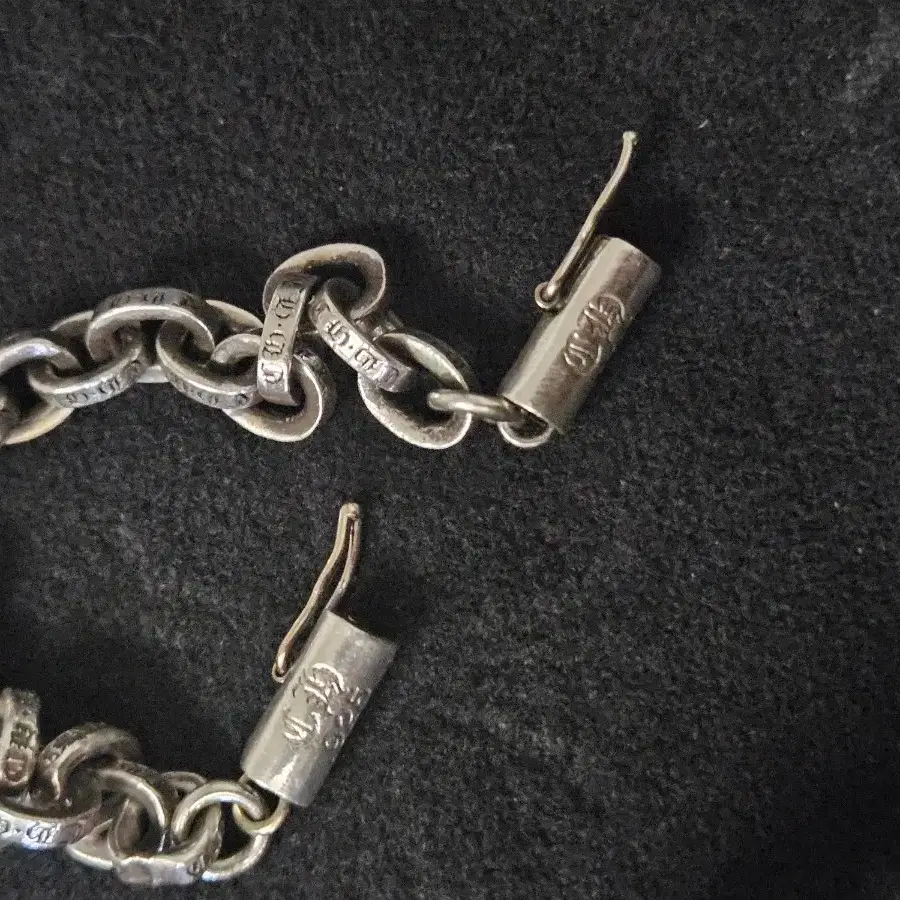 크롬하츠 페이퍼체인 팔찌 8인치