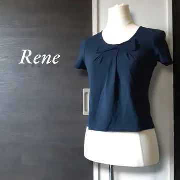 rene 리본 턱 숏 기장 티셔츠 반팔 36