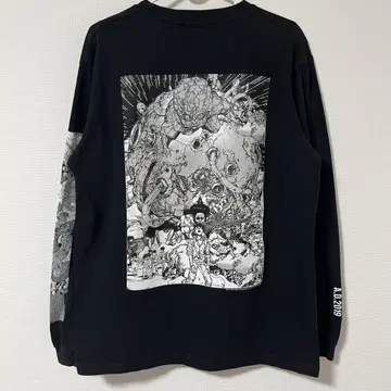 아키라 AKIRA ART OF WALL 롱 슬리브 티셔츠 롱 T