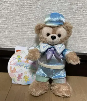신상품 더피 20주년 봉제 인형 배지 컬러풀 해피니스 더프레