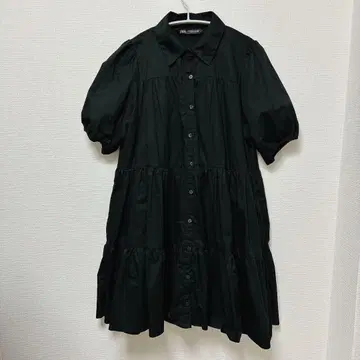 [중고] 자라 미니 원피스 반팔 블랙