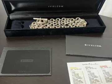 ivxlcdm 초와이드 체인 목걸이 다이아몬드