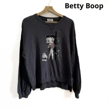 Betty Boop 베티 그래픽 맨투맨 M 블랙