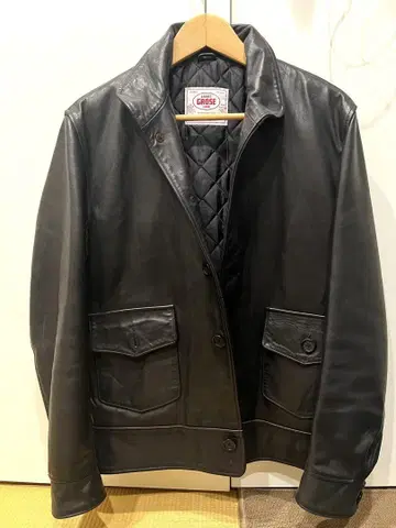 JAMES GROSE 블랙 가죽 자켓