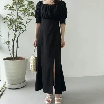 NICE CLAUP 백 리본 원피스