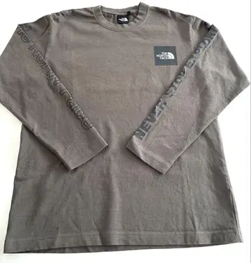 THE NORTH FACE 카키 긴팔 티셔츠