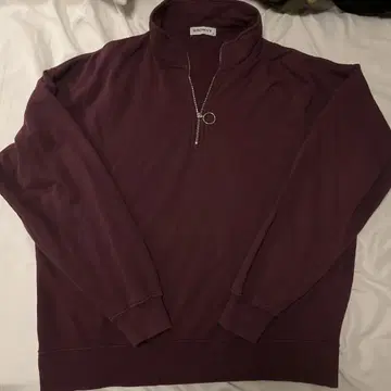 BROWNY 와인 레드 하프 지퍼 트레이닝복 M 사이즈