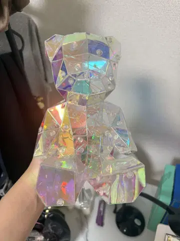 투명한 곰 모양의 아크릴 피규어