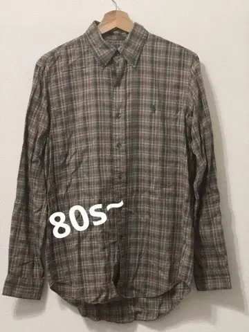빈티지 Ralph Lauren 체크 무늬 긴팔 셔츠 SP