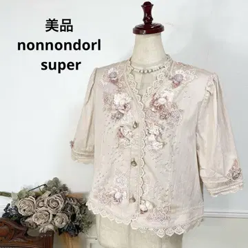 D 새상품급 nonnondorl 슈퍼 플라워 블라우스