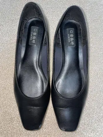 블랙 히메코 펌프스 23.5cm 발수