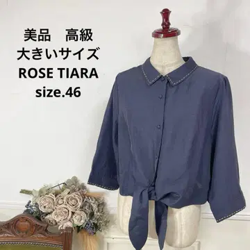 D 새상품급 고급 빅 사이즈 ROSE TIARA 블라우스